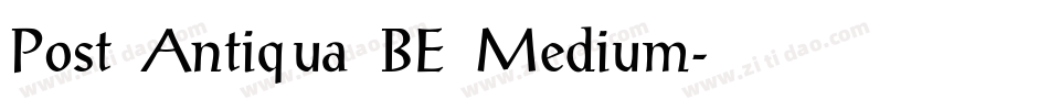 Post Antiqua BE Medium字体转换